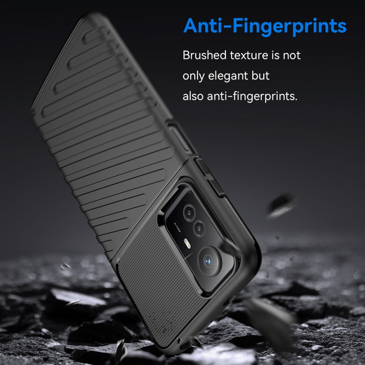 For Xiaomi Redmi Note 12S Thunderbolt Shockproof TPU Protective Soft Phone Case(Black)