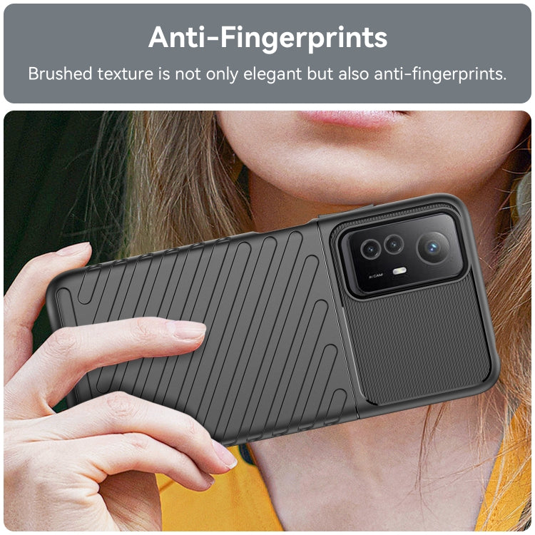 For Xiaomi Redmi Note 12S Thunderbolt Shockproof TPU Protective Soft Phone Case(Black)