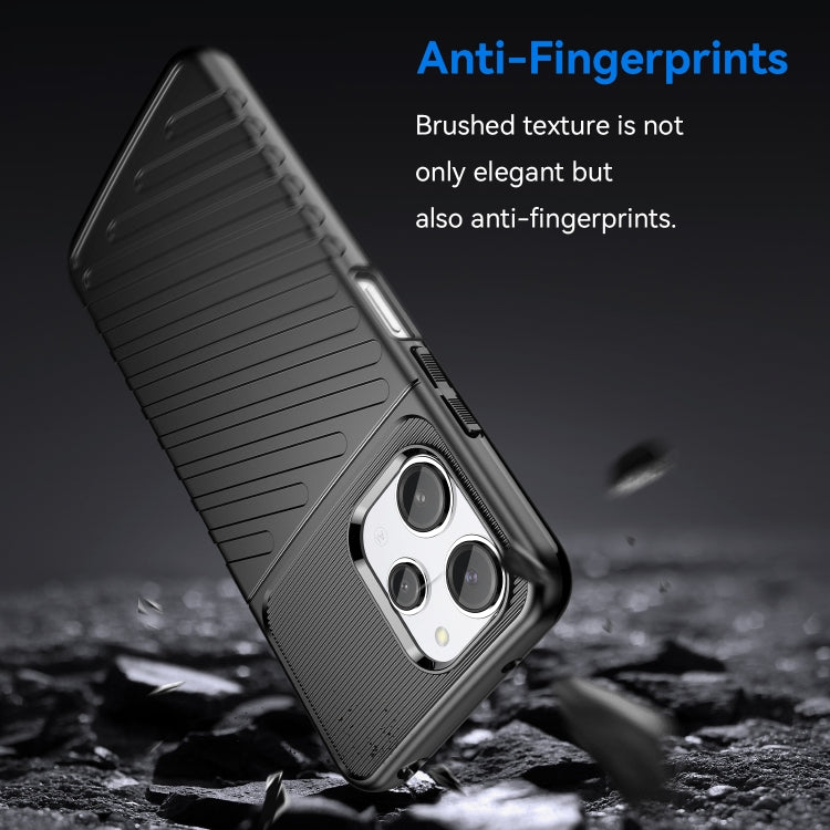 For Xiaomi Redmi 12 Thunderbolt Shockproof TPU Protective Soft Phone Case(Black)