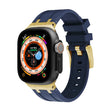 AP Silicone Watch Band For Apple Watch 7 41mm(Gold Blue) - Watch Bands by PMC TechLife | Online Shopping South Africa | PMC TechLife