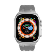 AP Silicone Watch Band For Apple Watch 7 45mm(Silver Grey)