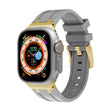 AP Silicone Watch Band For Apple Watch 5 44mm(Gold Grey) - Watch Bands by PMC TechLife | Online Shopping South Africa | PMC TechLife