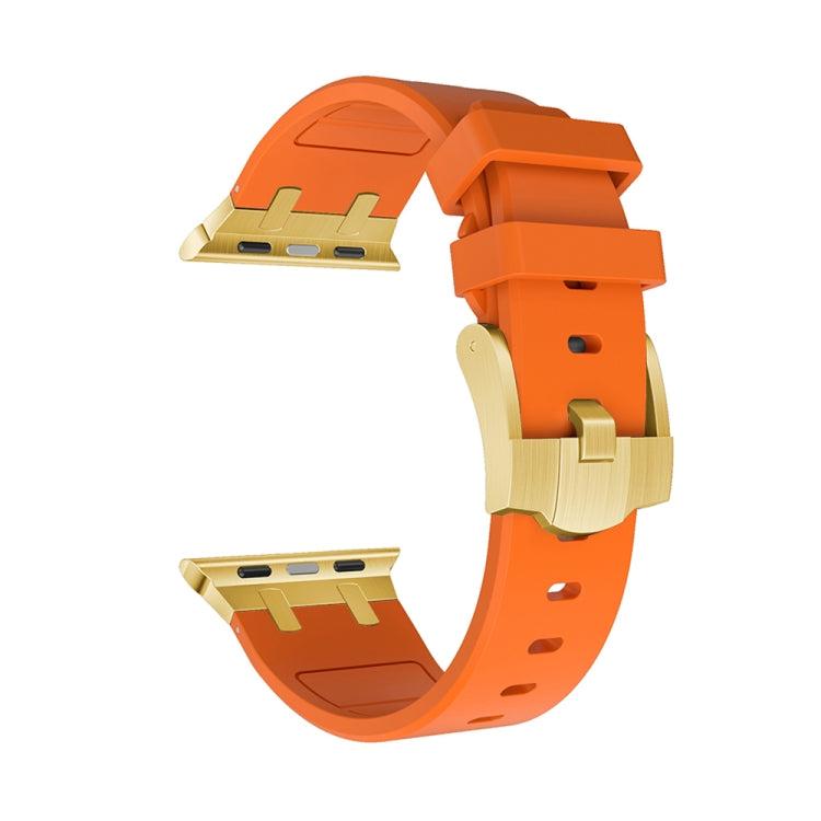 AP Silicone Watch Band For Apple Watch 42mm(Gold Orange)