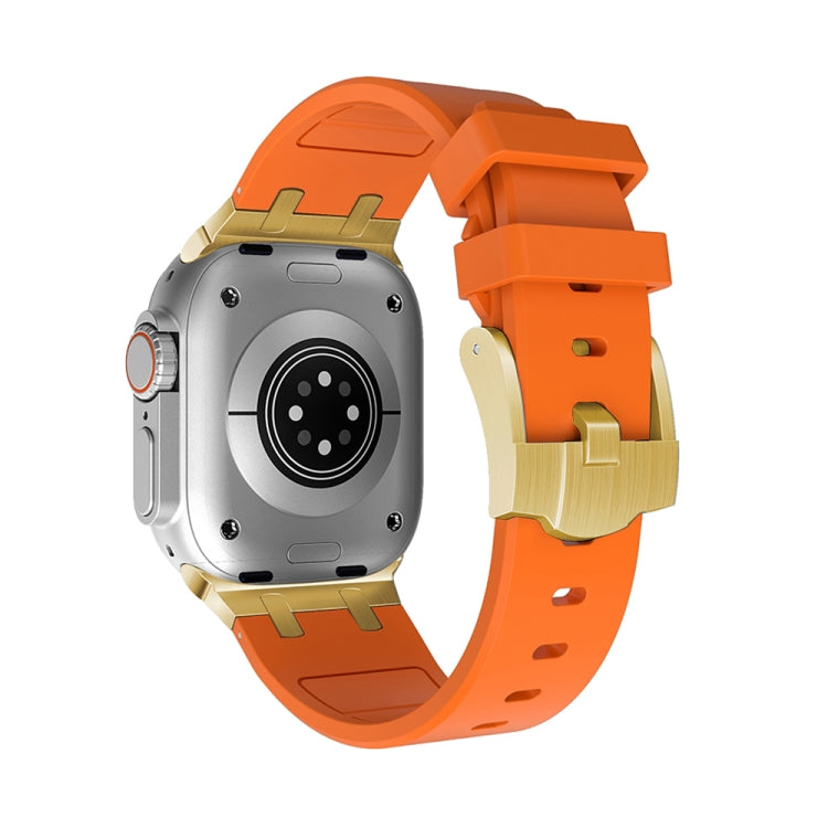 AP Silicone Watch Band For Apple Watch 42mm(Gold Orange)