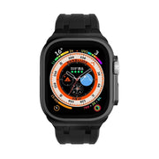 AP Silicone Watch Band For Apple Watch SE 2023 44mm(Black Black)