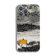 For iPhone 12 Precise Hole Oil Painting Pattern PC Phone Case(Inkwash) - iPhone 12 / 12 Pro Cases by PMC TechLife | Online Shopping South Africa | PMC TechLife