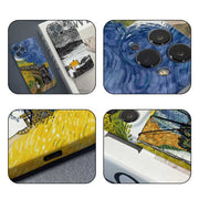 For iPhone 12 Pro Max Precise Hole Oil Painting Pattern PC Phone Case(Evening Breeze)