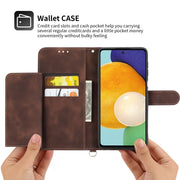 For Honor 90 5G Skin Feel Flowers Embossed Wallet Leather Phone Case(Brown)