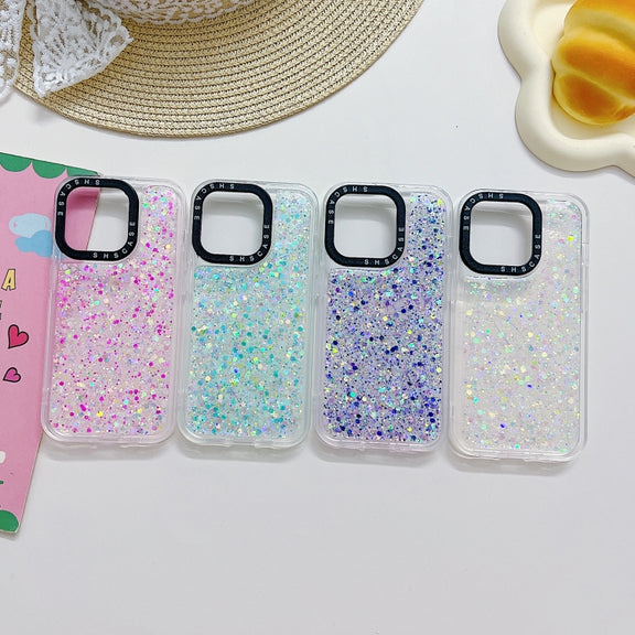 For iPhone 14 Pro Max Noctilucent Light Drip Glue Shockproof Phone Case(Green)