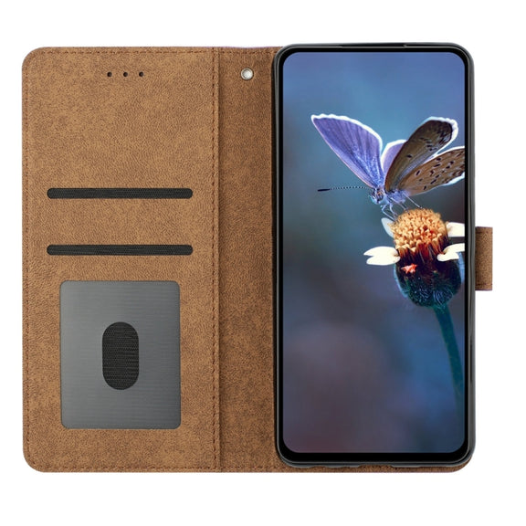 For Xiaomi 12 Pro Seven Butterflies Embossed Leather Phone Case(Blue)