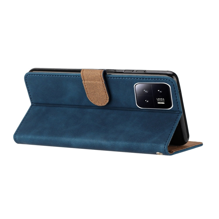 For Xiaomi 13 Pro Seven Butterflies Embossed Leather Phone Case(Blue)