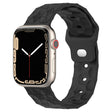 Football Texture Silicone Watch Band For Apple Watch 9 45mm(Dark Grey) - Watch Bands by PMC TechLife | Online Shopping South Africa | PMC TechLife