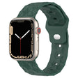 Football Texture Silicone Watch Band For Apple Watch 9 45mm(Pine Green) - Watch Bands by PMC TechLife | Online Shopping South Africa | PMC TechLife
