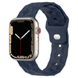 Football Texture Silicone Watch Band For Apple Watch 9 45mm(Midnight Blue) - Watch Bands by PMC TechLife | Online Shopping South Africa | PMC TechLife