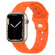 Football Texture Silicone Watch Band For Apple Watch 9 41mm(Orange) - Watch Bands by PMC TechLife | Online Shopping South Africa | PMC TechLife