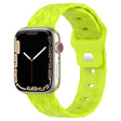 Football Texture Silicone Watch Band For Apple Watch 9 41mm(Limes Green) - Watch Bands by PMC TechLife | Online Shopping South Africa | PMC TechLife