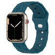 Football Texture Silicone Watch Band For Apple Watch 9 41mm(Dark Blue) - Watch Bands by PMC TechLife | Online Shopping South Africa | PMC TechLife
