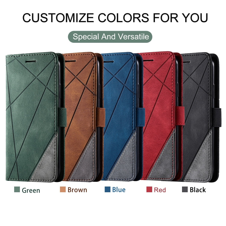 For Samsung Galaxy Note 10 Pro Skin Feel Splicing Horizontal Flip Leather Case with Holder & Card Slots & Wallet & Photo Frame(Black)
