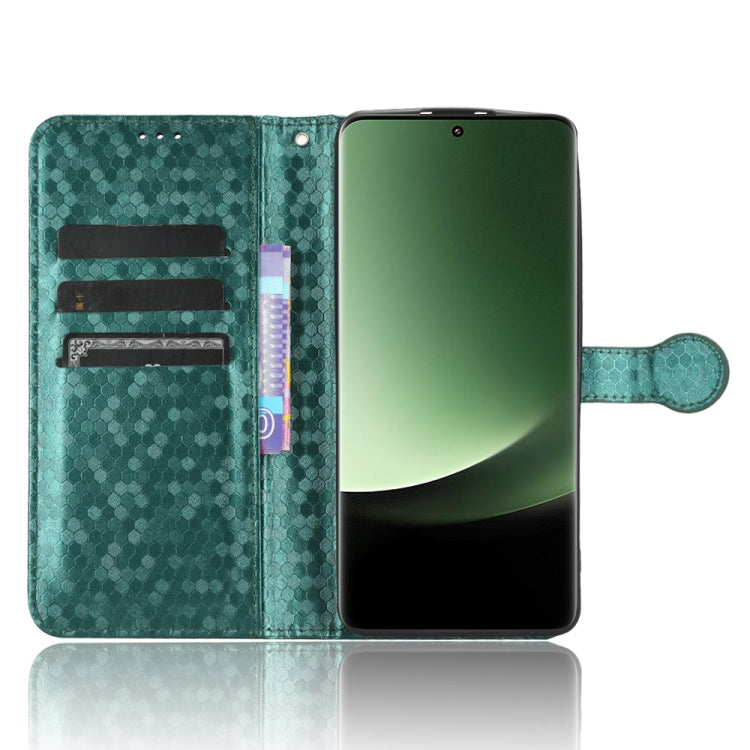 For Xiaomi 13 Ultra Honeycomb Dot Texture Leather Phone Case(Green)