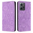 For Redmi Note 12 4G Global Ethnic Embossed Adsorption Leather Phone Case(Purple) - free shipping - PMC TechLife - Order now!