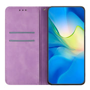 For Redmi Note 12 4G Global Ethnic Embossed Adsorption Leather Phone Case(Purple)