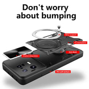 For Xiaomi 13 Pro CD Texture Sliding Camshield Magnetic Holder Phone Case(Blue)