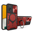 For Xiaomi Poco X4 Pro 5G CD Texture Sliding Camshield Magnetic Holder Phone Case(Red) - free shipping - PMC TechLife - Order now!