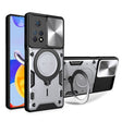 For Xiaomi Redmi Note 11 Pro CD Texture Sliding Camshield Magnetic Holder Phone Case(Silver) - free shipping - PMC TechLife - Order now!
