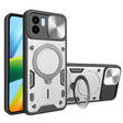 For Xiaomi Redmi A1 4G CD Texture Sliding Camshield Magnetic Holder Phone Case(Silver) - free shipping - PMC TechLife - Order now!