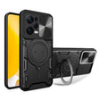 For Xiaomi Redmi Note 12 Pro 5G CD Texture Sliding Camshield Magnetic Holder Phone Case(Black) - free shipping - PMC TechLife - Order now!