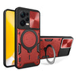 For Xiaomi Redmi Note 12 Pro 5G CD Texture Sliding Camshield Magnetic Holder Phone Case(Red) - free shipping - PMC TechLife - Order now!