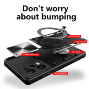 For Xiaomi Redmi Note 12 Pro 5G CD Texture Sliding Camshield Magnetic Holder Phone Case(Red)