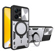 For Xiaomi Redmi Note 12 Pro 5G CD Texture Sliding Camshield Magnetic Holder Phone Case(Silver) - free shipping - PMC TechLife - Order now!