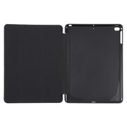 For iPad 9.7 2018 & 2017 / Air / Air2 GEBEI 3-folding Holder Shockproof Flip Leather Tablet Case(Black)
