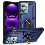For Xiaomi Redmi Note 12 4G Global Shockproof TPU + PC Phone Case with Holder(Blue)
