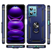 For Xiaomi Redmi Note 12 4G Global Shockproof TPU + PC Phone Case with Holder(Blue)