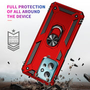 For Xiaomi Redmi Note 12 4G Global Shockproof TPU + PC Phone Case with Holder(Red)