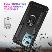 For Xiaomi Redmi Note 12 4G Global Shockproof TPU + PC Phone Case with Holder(Black)