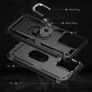 For Xiaomi Redmi Note 12 4G Global Shockproof TPU + PC Phone Case with Holder(Black)