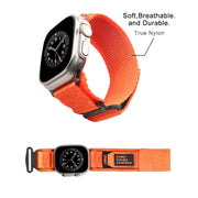 Nylon Two Section Watch Band For Apple Watch SE 2022 40mm(Orange)