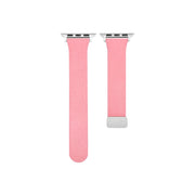 Sheepskin Texture Magnetic Folding Buckle Watch Band For Apple Watch 2 42mm(Pink)