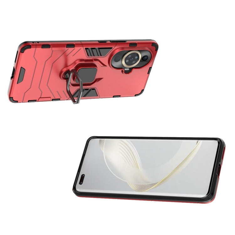 For Huawei nova 11 Pro Magnetic Ring Holder PC + TPU Phone Case(Red)