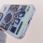 For iPhone 13 Pro Max Mechanical Astronaut Pattern TPU Phone Case(Orange)