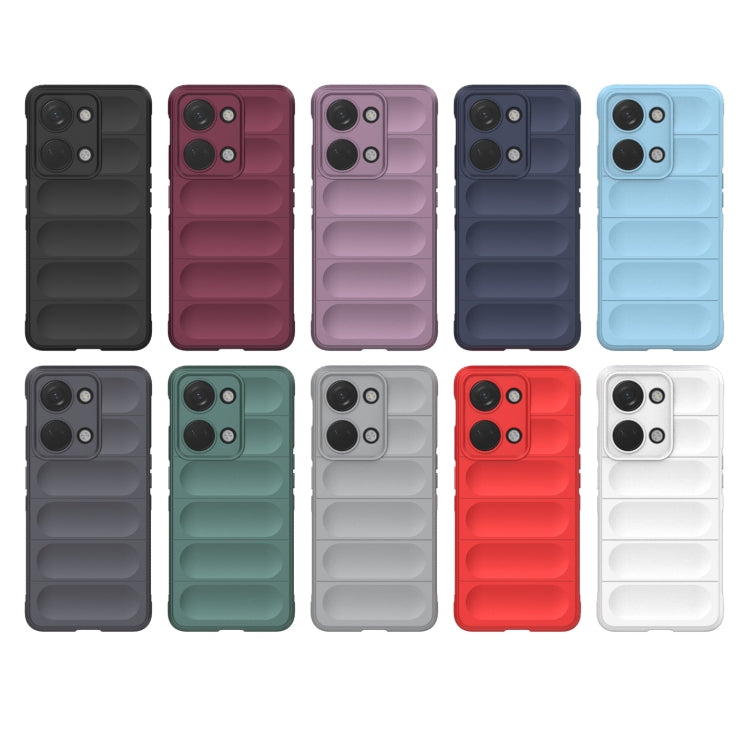 For OnePlus Ace 2V Magic Shield TPU + Flannel Phone Case(Dark Green)