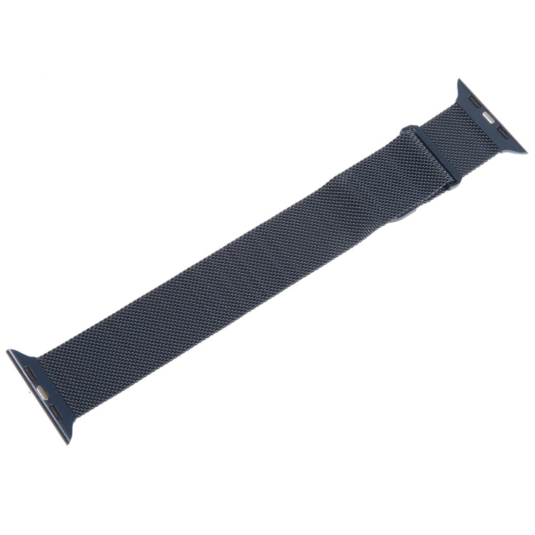 For Apple Watch 7 41mm Milanese Metal Magnetic Watch Band(Midnight Blue)
