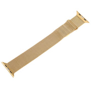 For Apple Watch 7 41mm Milanese Metal Magnetic Watch Band(Gold)