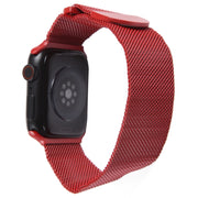 For Apple Watch 6 40mm Milanese Metal Magnetic Watch Band(Red)