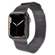 For Apple Watch 6 40mm Milanese Metal Magnetic Watch Band(Black)