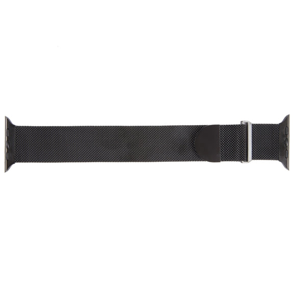 For Apple Watch 6 44mm Milanese Metal Magnetic Watch Band(Black)