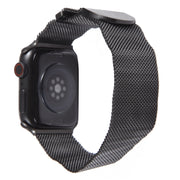For Apple Watch 6 44mm Milanese Metal Magnetic Watch Band(Black)